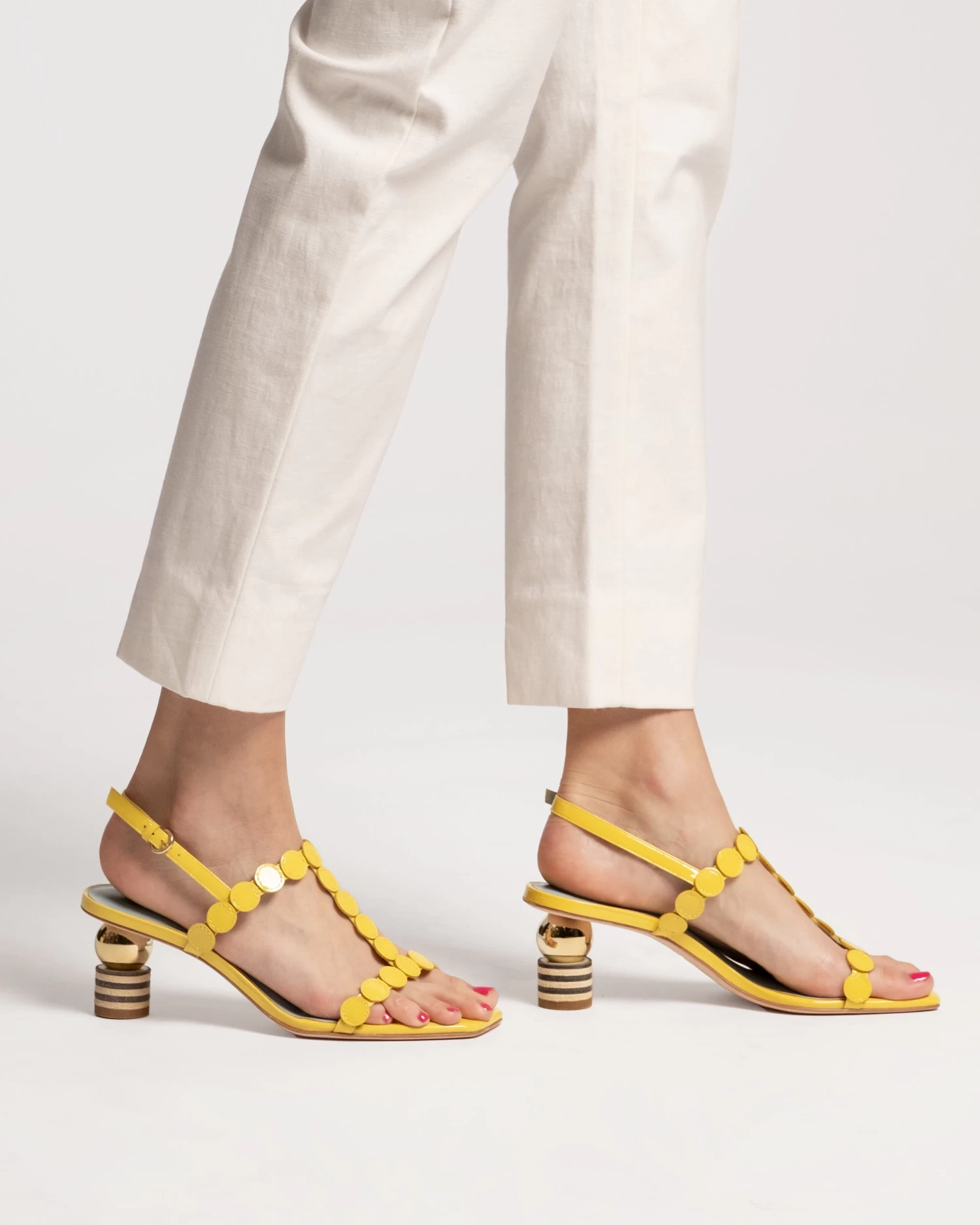 Kiki Mini Dot Heel Yellow 2 Kiki Mini Dot Heel Yellow - Image 2