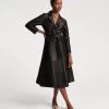 Lucille Wrap Dress Dupioni Black