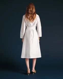 Lucille Wrap Dress Ivory -clothing LUCILLE WHITE 02