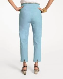 Lucy Pant Stretch Cotton Light Blue -clothing LUCY GREEN 04 8810cd1c ca5c 4395 8a20 3b2d433d1e74