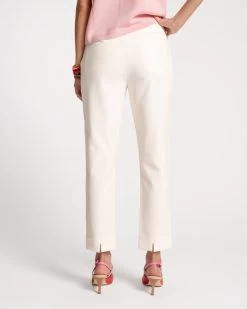 Lucy Pant Japanese Stretch Blend Oyster 7 Lucy Pant Japanese Stretch Blend Oyster -clothing LUCY JAPANESE WHITE 03