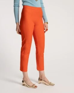 Lucy Pant Japanese Stretch Blend Orange -clothing LUCY ORANGE 02