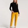 Lucy Pant Stretch Velvet Mustard