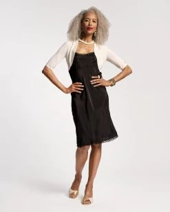 Scallop Slip Dress Silk Black 11 Scallop Slip Dress Silk Black -clothing LUPITA OYSTERjpg e52fa953 d078 4b95 bb20 4faf038e0784