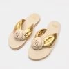 Magnolia Cloud Thong Sandal Platino Oyster