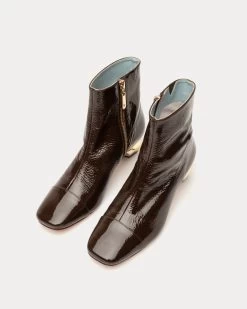 Marnie Soft Patent Crinkle Boot Chocolate -clothing MARNI CHOCOLATE 03 8457a028 933b 4b58 a3c5 da3f049c243d