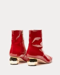 Marnie Soft Patent Crinkle Boot Cranberry -clothing MARNI RED 03 f868191a d867 48ec 93ec 60f26aba3767