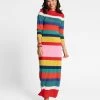 Monaco Maxi Dress Wool Multi