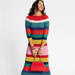 Monaco Maxi Dress Wool Multi -clothing Monaco Dress 05