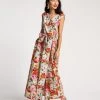 Colony Dress Rose Garden Red Print