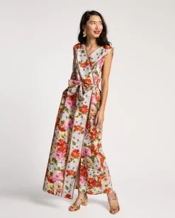 Colony Dress Rose Garden Red Print