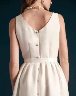 Chrysanthemum Maxi Dress Oyster -clothing Occasions 230140 5