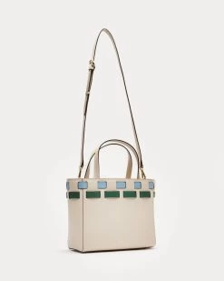 Henry Basketweave Tote Oyster Olive Blue -clothing Oyster Henry 3