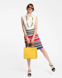 Slim Skirt Trixie Stripe Multi -clothing PENCILSKIRT STRIPE 02