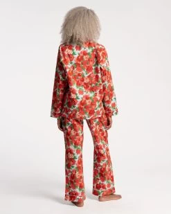 Teddy Pajama Pant Peony -clothing PJ PEONY BACK