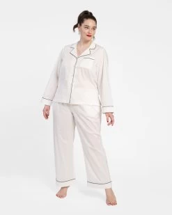 Teddy Pajama Pant White Navy -clothing PJ WHIRE 01 973cab59 bb21 40d2 aa3a 74948008bc5e