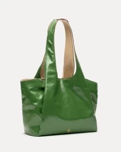 Portia Satchel Naplak Green Oyster -clothing PORTIANP GREEN 02