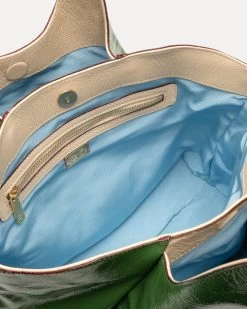 Portia Satchel Naplak Green Oyster -clothing PORTIANP GREEN 03