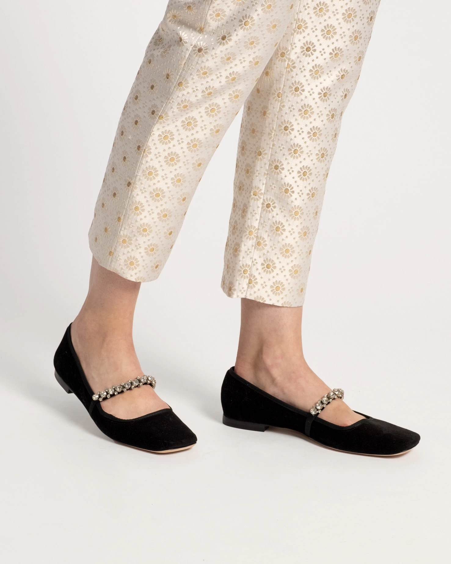 Precious Mary Jane Velvet Black 2 Precious Mary Jane Velvet Black - Image 2