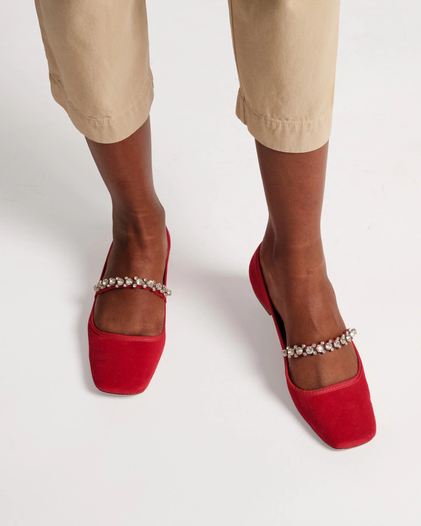 Precious Mary Jane Velvet Red 2 Precious Mary Jane Velvet Red - Image 2