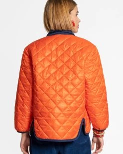 Quilted Jacket Orange -clothing Puffjacket orange 03