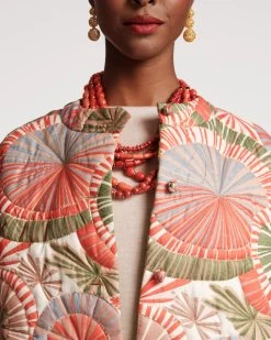 Park Quilted Coat Starburst Print -clothing QUILTED COAT 05