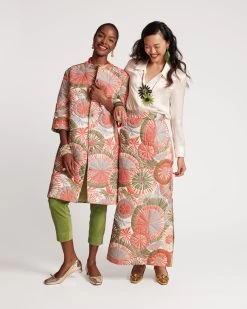 Park Quilted Coat Starburst Print -clothing QUILTED COAT 06