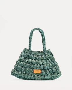 Raffia Baby Tote Green