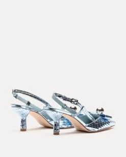 Raquel Pump Disco Leather Celeste -clothing RAQUELDL CELESTE 03