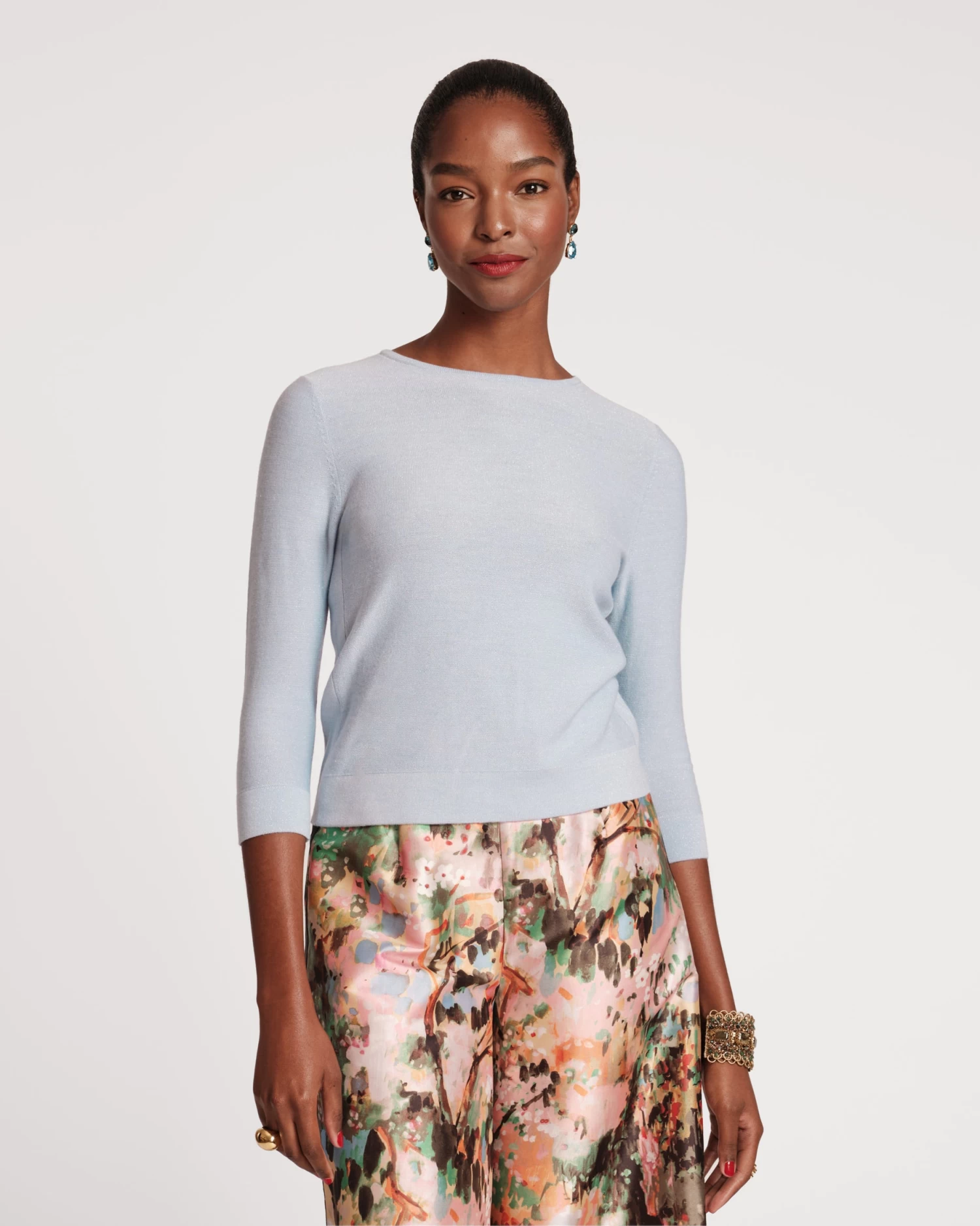 Rebekah Knit Top Light Blue 1 Rebekah Knit Top Light Blue