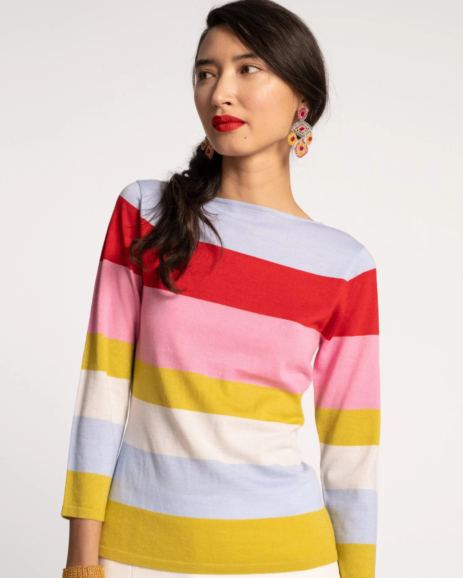 Saylor Stripe Top Knit Multi 2 Saylor Stripe Top Knit Multi - Image 2