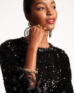 Regina Sequin Dress Black -clothing Regina Dress 02