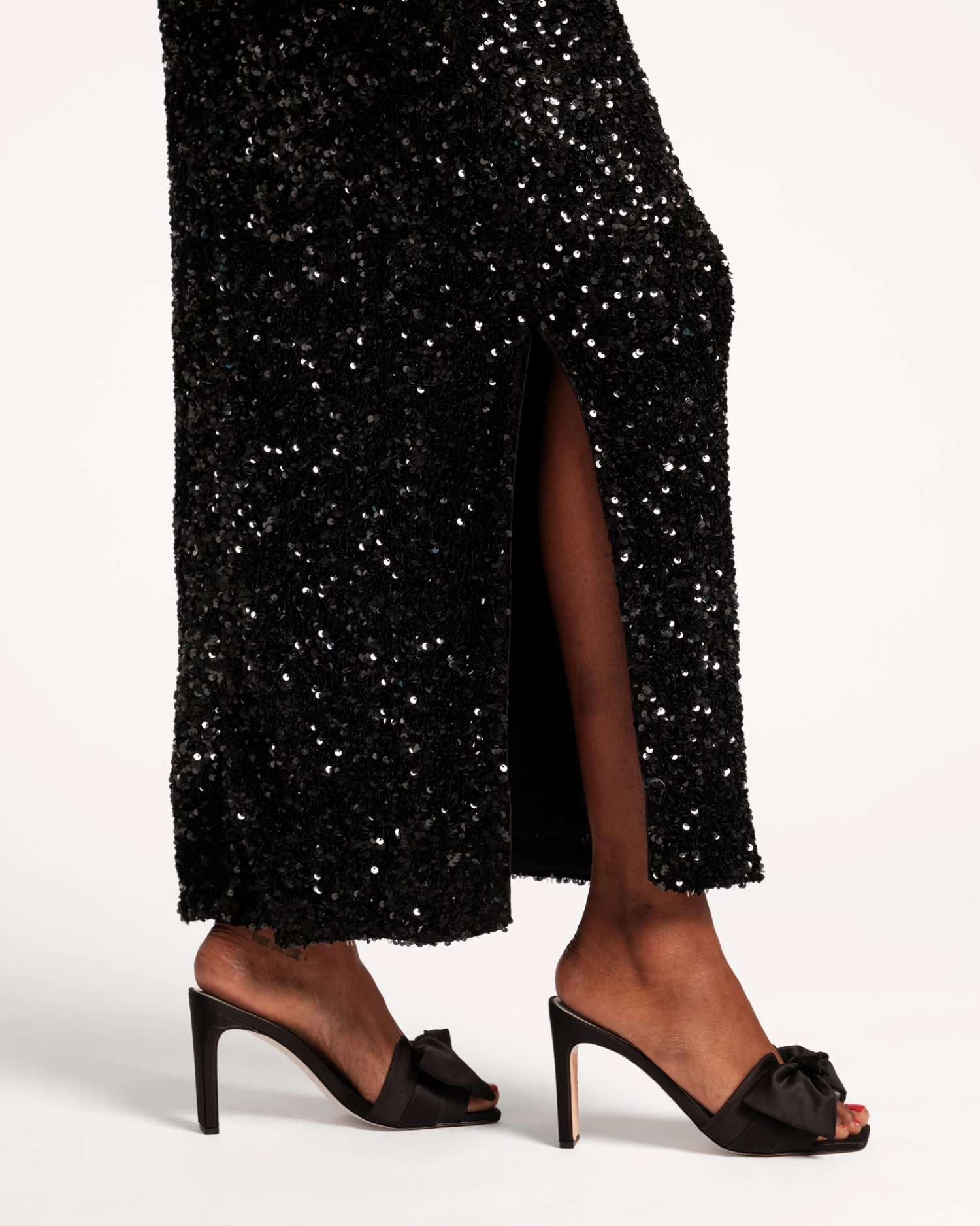 Hilary Satin Heel Black 2 Hilary Satin Heel Black - Image 2