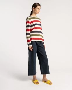 Long Sleeve Tee Boatman Stripe Oyster Multi 6 Long Sleeve Tee Boatman Stripe Oyster Multi -clothing Resort23 Market0055 3
