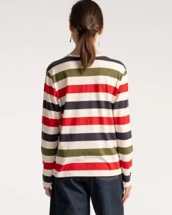 Long Sleeve Tee Boatman Stripe Oyster Multi 7 Long Sleeve Tee Boatman Stripe Oyster Multi -clothing Resort23 Market0059 3