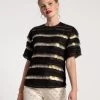 Lainie Top Sequin Tulle Stripe