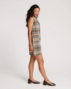 Ellen Wool Shift Dress Stewart Plaid 10 Ellen Wool Shift Dress Stewart Plaid -clothing SHIFT PLAID 03