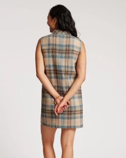 Ellen Wool Shift Dress Stewart Plaid 11 Ellen Wool Shift Dress Stewart Plaid -clothing SHIFT PLAID 04