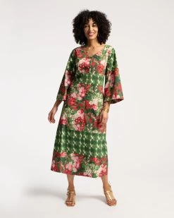 Shimmy Dress Meadow Floral Print