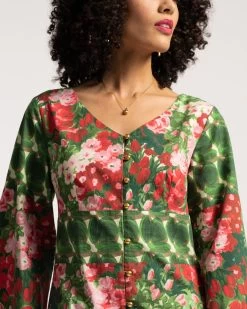 Shimmy Dress Meadow Floral Print -clothing SHIMMY 04