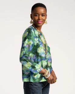 Skye Blouse Night Shade -clothing SILK TOP 02