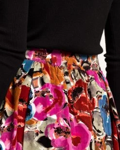 Ball Skirt Cabbage Rose Flocked Velvet -clothing SKIRT FLOCKED 06 66ae5217 62e6 4cf3 8165 a906150f7c22