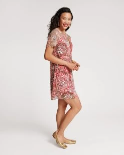 Bubbly Sequin Dress Starburst Print -clothing SPARKLE DRESS 02