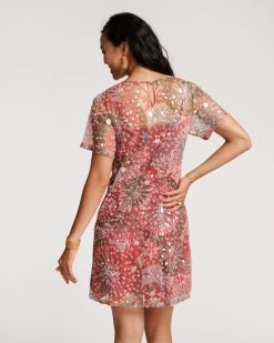 Bubbly Sequin Dress Starburst Print -clothing SPARKLE DRESS 03