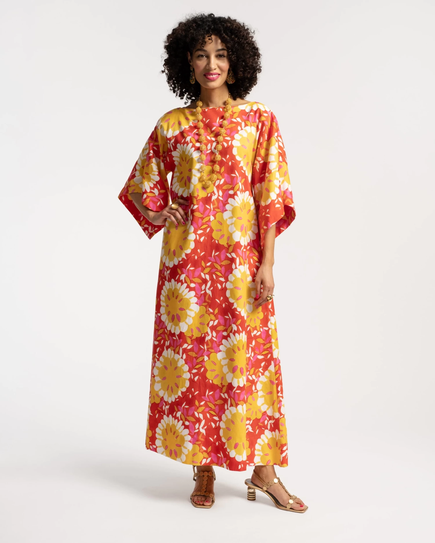 Spinnaker Maxi Dress Sunrise Coral Multi 1 Spinnaker Maxi Dress Sunrise Coral Multi