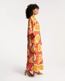 Spinnaker Maxi Dress Sunrise Coral Multi 6 Spinnaker Maxi Dress Sunrise Coral Multi -clothing SPINNAKER SUNRISE 02