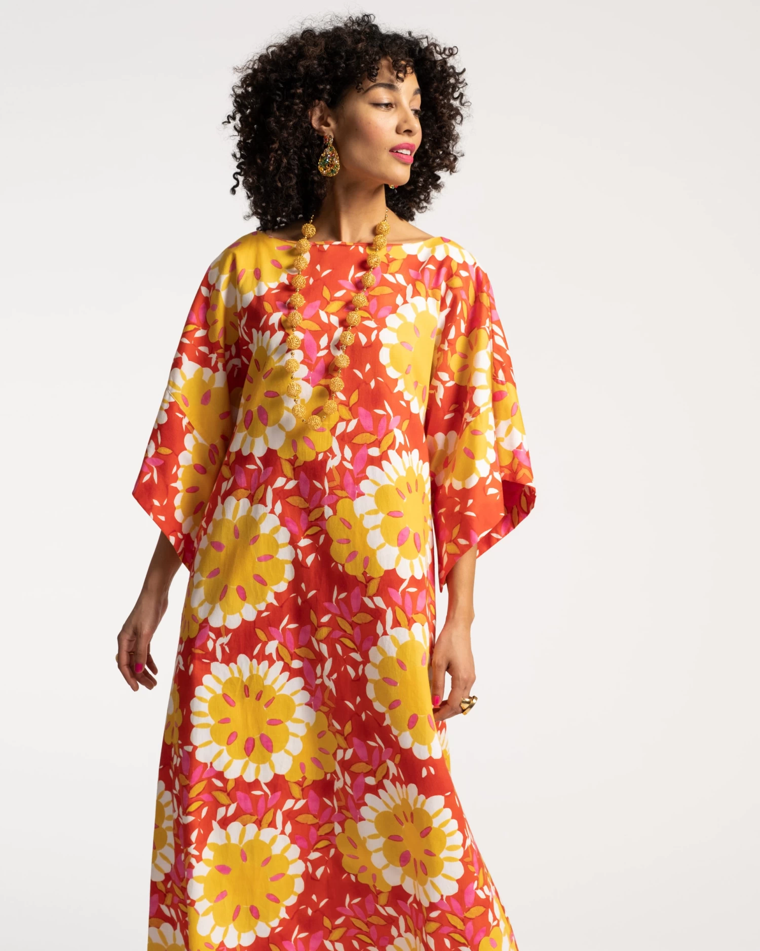 Spinnaker Maxi Dress Sunrise Coral Multi 2 Spinnaker Maxi Dress Sunrise Coral Multi - Image 2