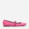 Jude Mary Jane Leather Flat Pink