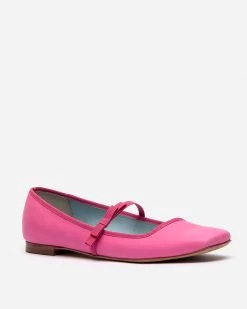Jude Mary Jane Leather Flat Pink -clothing SS19 JUDE PINK 02 4079e932 48b6 4159 937b 497384b2444b