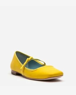 Jude Mary Jane Leather Flat Canary -clothing SS19 JUDE YELLOW 02 c1f19f34 5d98 4be9 807f 9809ae645a0b